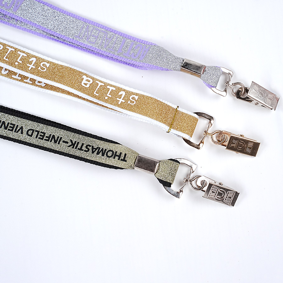 Custom Glitter Lanyard